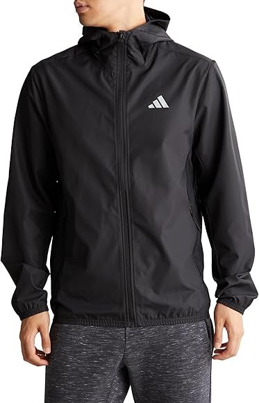 adidas Gym+ Training 3-Stripes Windbreaker Asia Sizing 'Black' IN5838