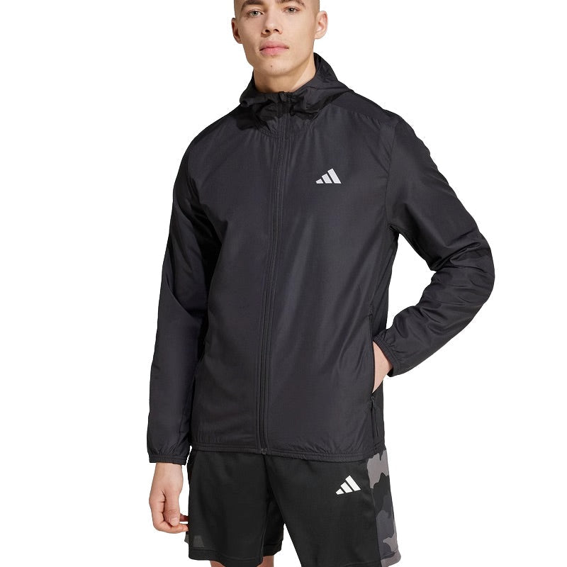 adidas Gym+ Training 3-Stripes Windbreaker Asia Sizing 'Black' IN5838