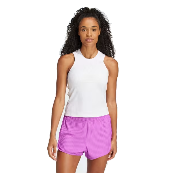 (WMNS) adidas All Gym Seasonal Rib Tight Fit Tonal 3-Stripes Tank Top Asia Sizing 'White' IW8163