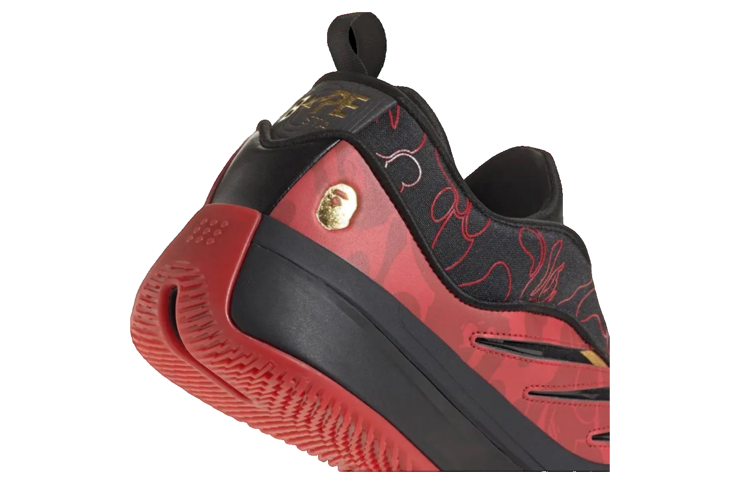adidas x A Bathing Ape Dame 9 'Better Scarlet' IH0786