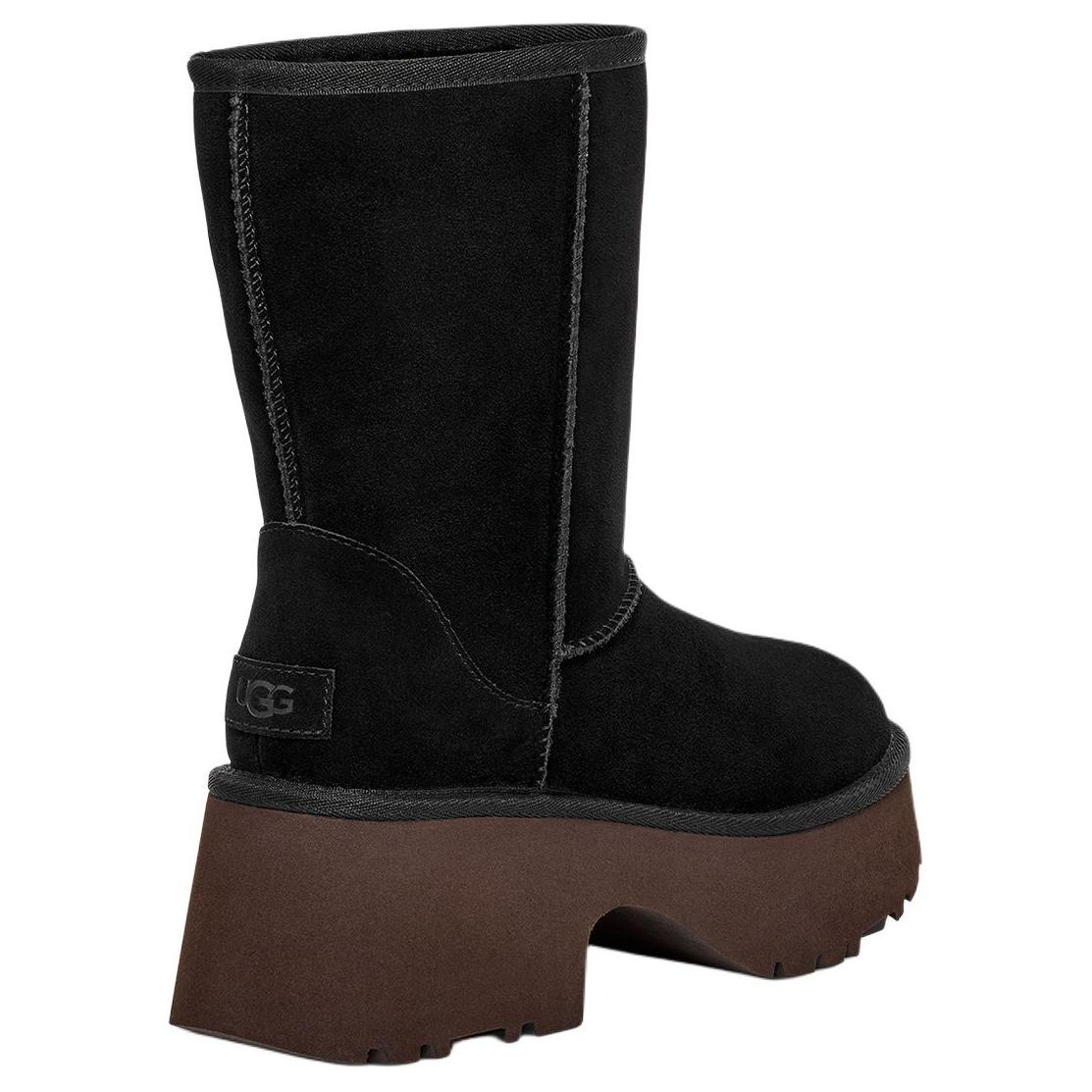 (WMNS) UGG Classic Short New Heights 'Black' 1158310-BLK