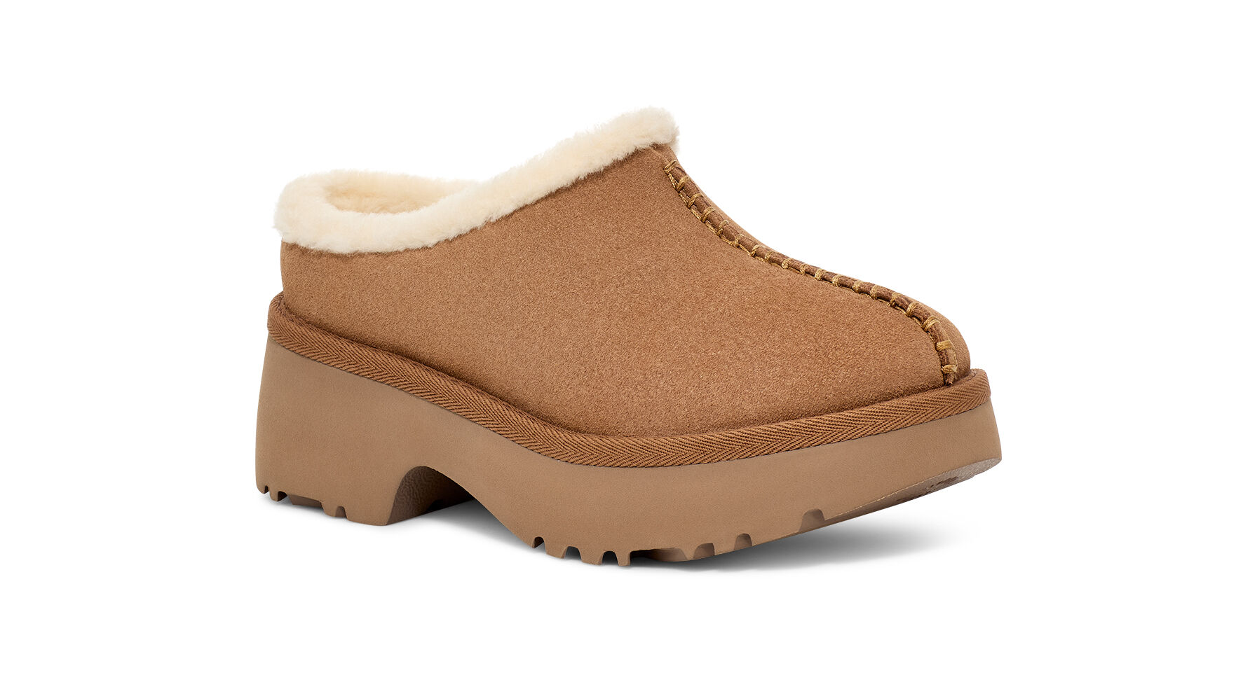 (WMNS) UGG New Heights Cozy Clog 'Chestnut' 1162510-CHE