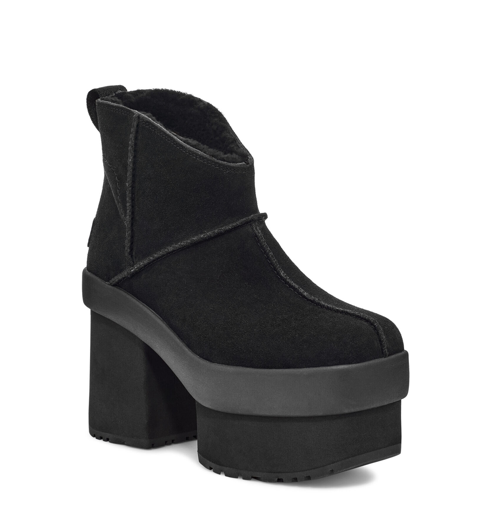 (WMNS) UGG New Heights Platform Mini 'Black' 1157910-BLK