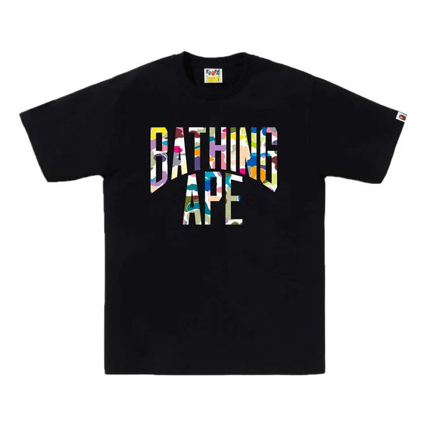 A Bathing Ape Multi Camo NYC Logo T-Shirt 'Black' 001CSJ201014MBLK