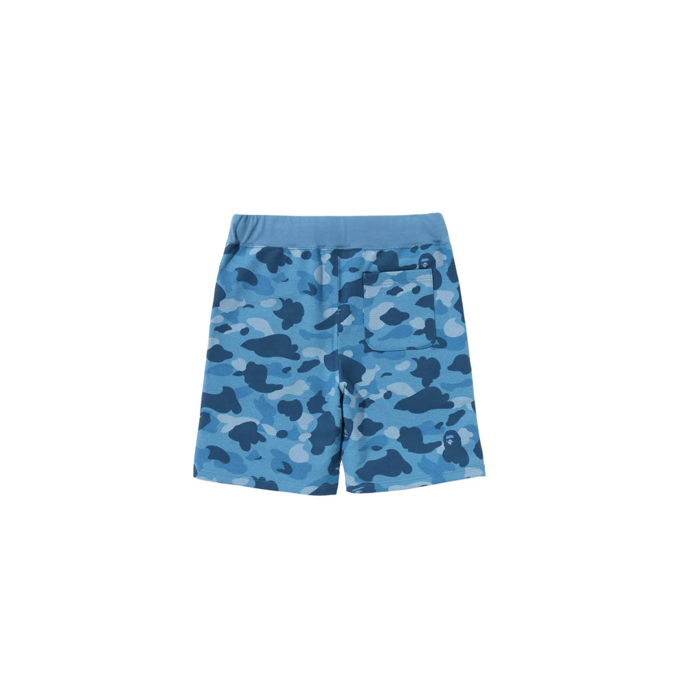 A Bathing Ape Shark Sweat Shorts 'Honeycomb Camo Blue' 001SPJ301009MBLU