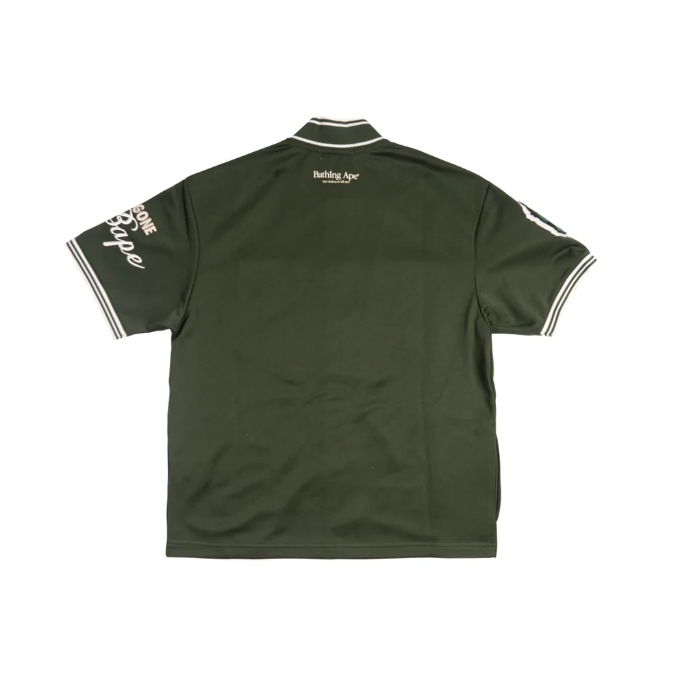 A Bathing Ape Baseball Jersey 'Green' 0ZXSRM132051LGRX