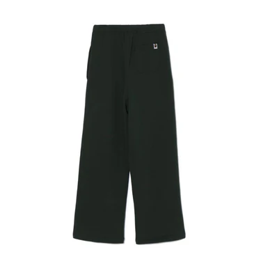 (WMNS) A Bathing Ape Wide Sweatpants 'Green' 001PTJ802003LGRN