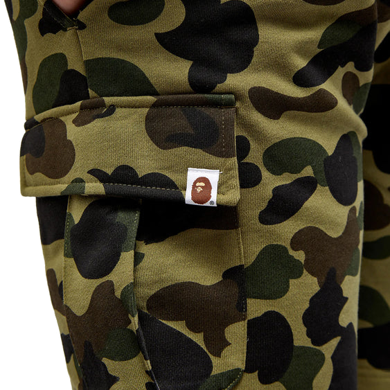 A Bathing Ape 1st Camo 6 Pocket Sweat Shorts 'Green' 001SPJ801005MGRN