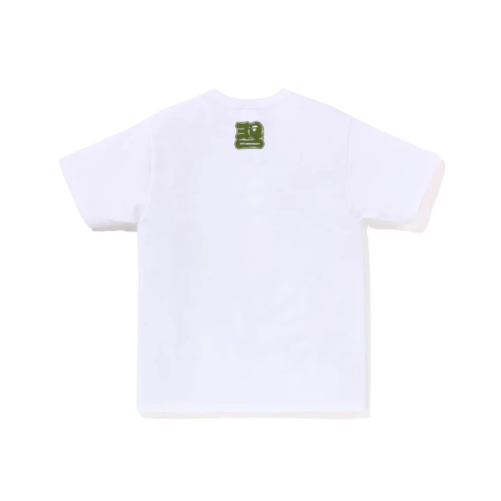 A Bathing Ape 30th Anniversary #1 T-Shirt 'White Green' 001TEJ701001FWHGR