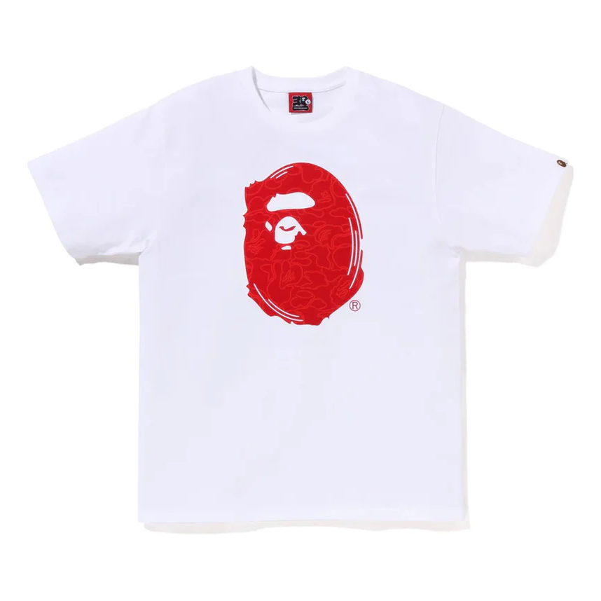 A Bathing Ape 30th Anniversary #1 T-Shirt 'White Red' 001TEJ701001FWH