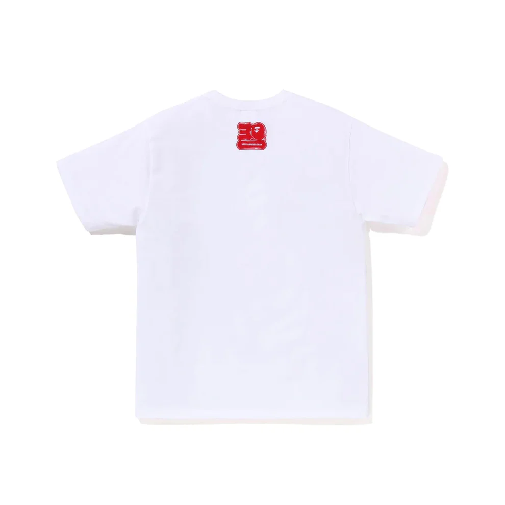 A Bathing Ape 30th Anniversary #1 T-Shirt 'White Red' 001TEJ701001FWH