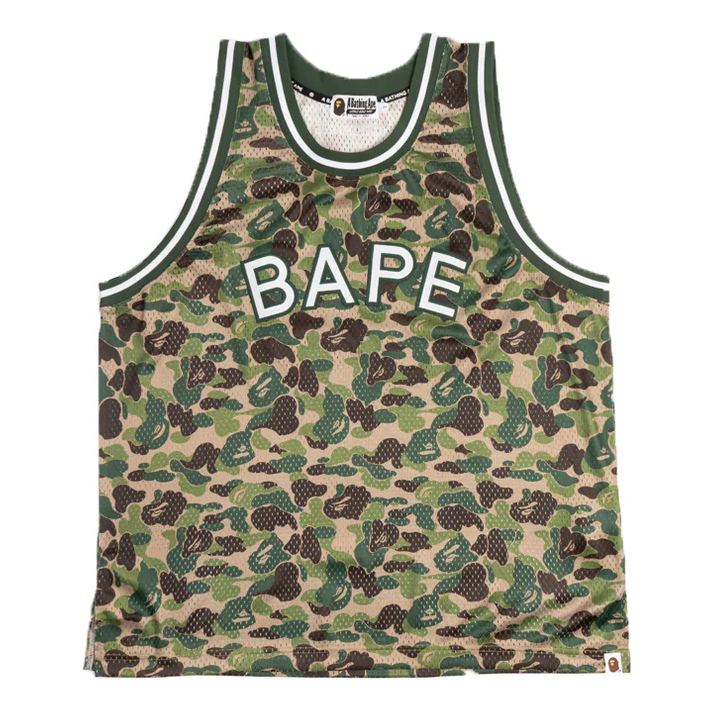 A Bathing Ape Basketball Tank Top 'Green' 001VTJ801001MGRN
