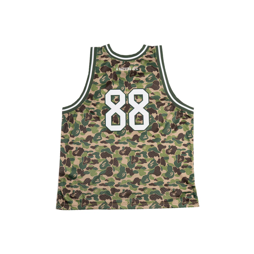 A Bathing Ape Basketball Tank Top 'Green' 001VTJ801001MGRN