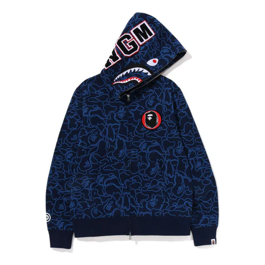 A Bathing Ape 30th Anniversay Zip Hoodie 'Navy' 001ZPJ701001FNVY