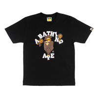 (WMNS) A Bathing Ape Crystal Stone T-Shirt 'Black Pink' 002TEJ802003LBKG