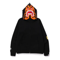A Bathing Ape Tiger Zip Hoodie 'Black' 001ZPK301006MBLK