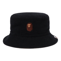 A Bathing Ape Head Pile Hat 'Black' 001HTK301007MBLK