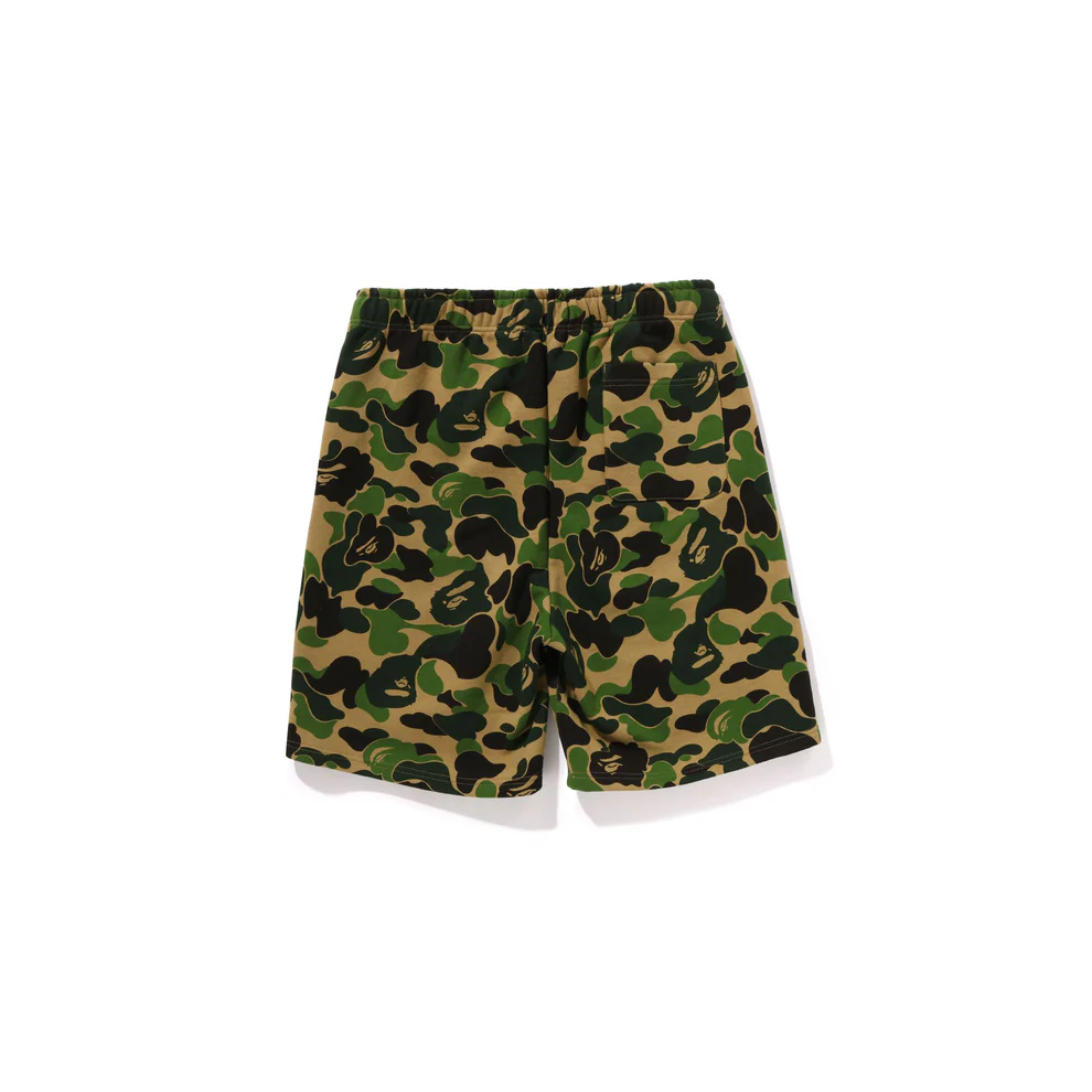 A Bathing Ape Camo Shark Sweat Shorts 'Green' 001SPK301001MGRN