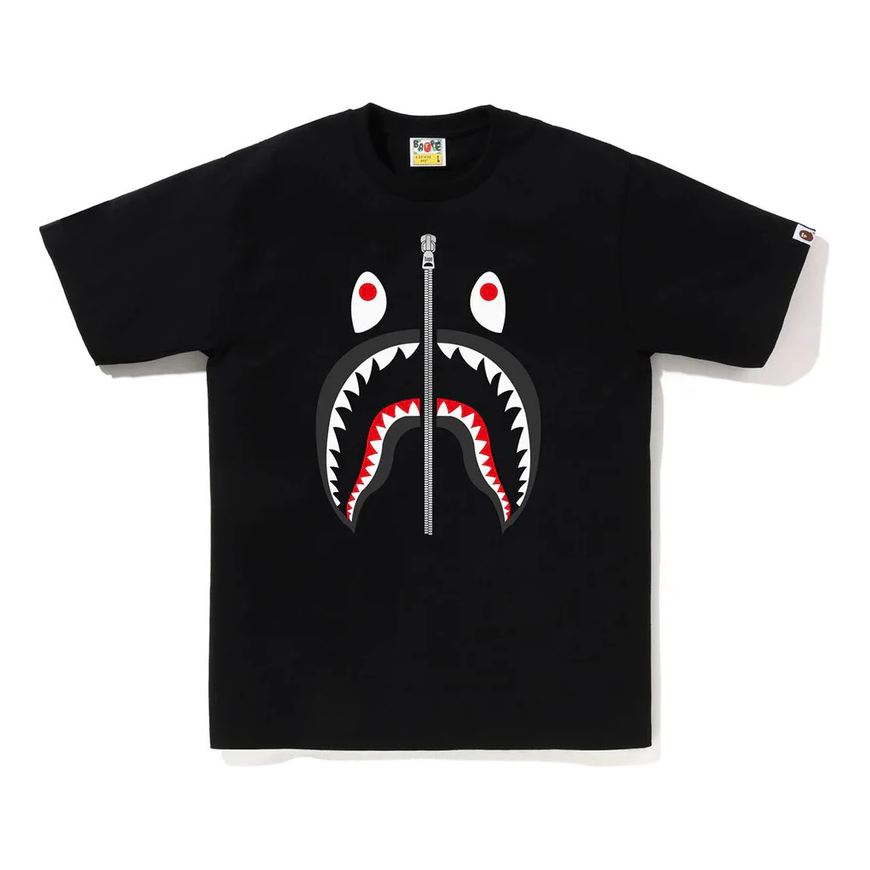 A Bathing Ape Shark T-Shirt 'Black' 001TEK301003MBLK