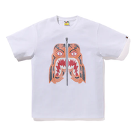 A Bathing Ape Embroidery Style Tiger T-Shirt 'White' 001TEK301023MWHT