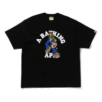 A Bathing Ape Graffiti Character College Relaxed Fit T-Shirt 'Black' 0ZXTEM110331MBKX