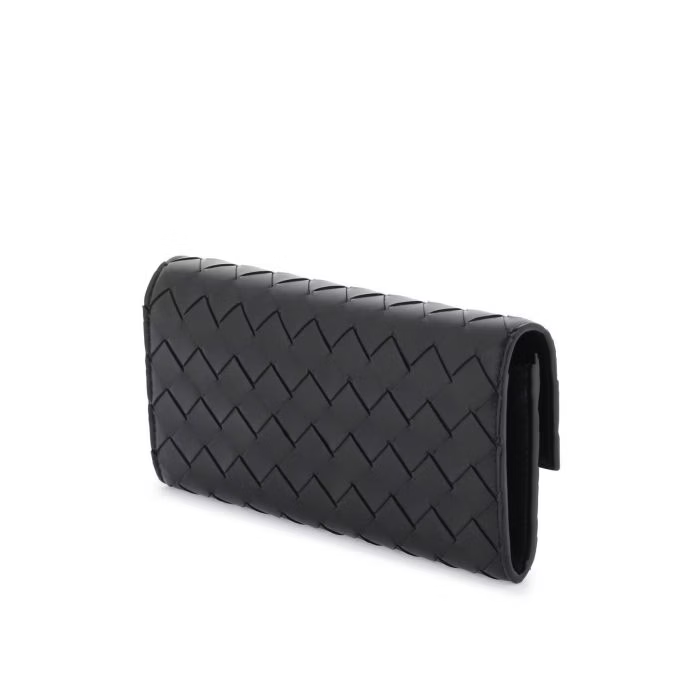 (WMNS) Bottega Veneta Wallet On Chain 'Black Gold' 741892-VCPP3-8425