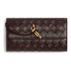 (WMNS) Bottega Veneta Andiamo Large Flap Wallet 'Brown' 741504-VCPP3-2190