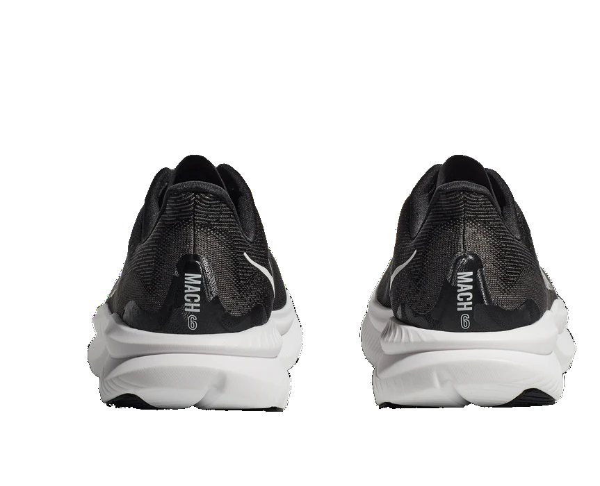 (WMNS) HOKA ONE ONE Mach 6 'Black White' 1147810-BWHT