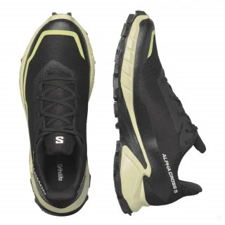 (WMNS) SALOMON Alphacross 5 GTX 'Black Green' 474606