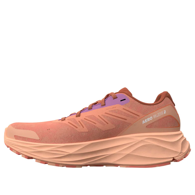 (WMNS) SALOMON Aero Glide 2 'Spice Route Fresh Salmon' 474266