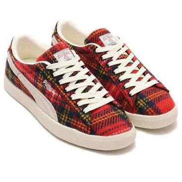 PUMA x Harris Tweed Suede Vintage 'Tartan Red' 393219-01
