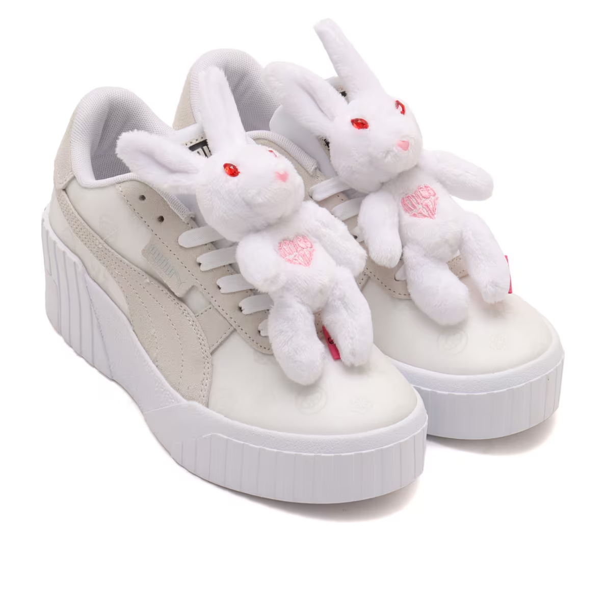 (WMNS) PUMA x Atmos Cali Wedge Transparen 'Grey Pink' 397144-01