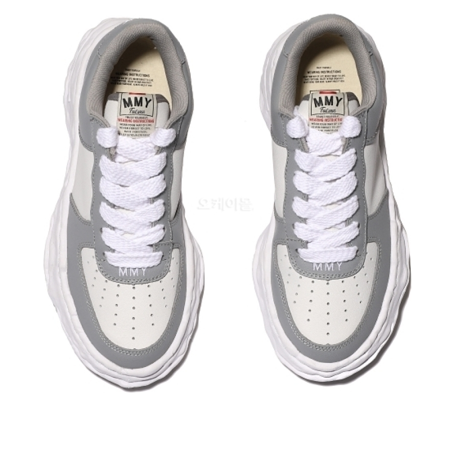 Maison MIHARA YASUHIRO Wayne OG Sole Leather Low 'Grey White' A08FW706-GRYWHT