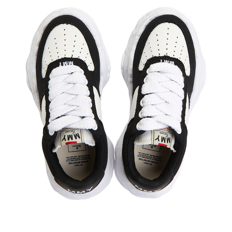 Maison MIHARA YASUHIRO Wayne OG Sole Canvas Low 'Black White' A10FW720-BLKWHT