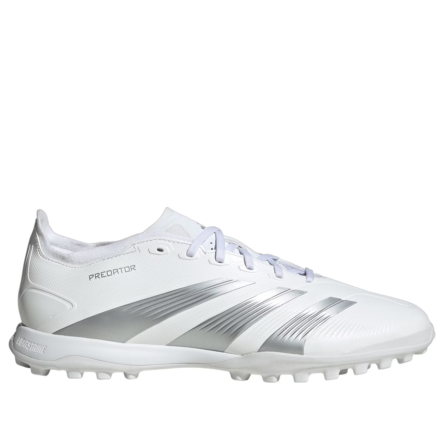 (WMNS) adidas Predator 24 League Low Turf 'White Silver' IE2613