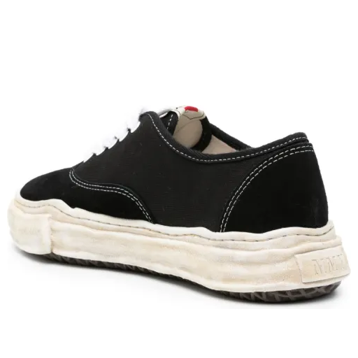 Maison MIHARA YASUHIRO Baker OG Sole Canvas Suede Low 'Black' A12FW729-BLK
