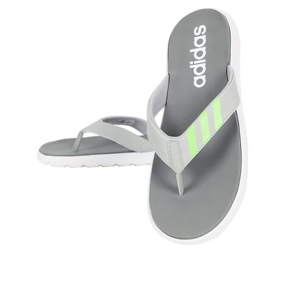 adidas Comfort Flip-Flops Asia Sizing 'Grey Green Spark' IF0811