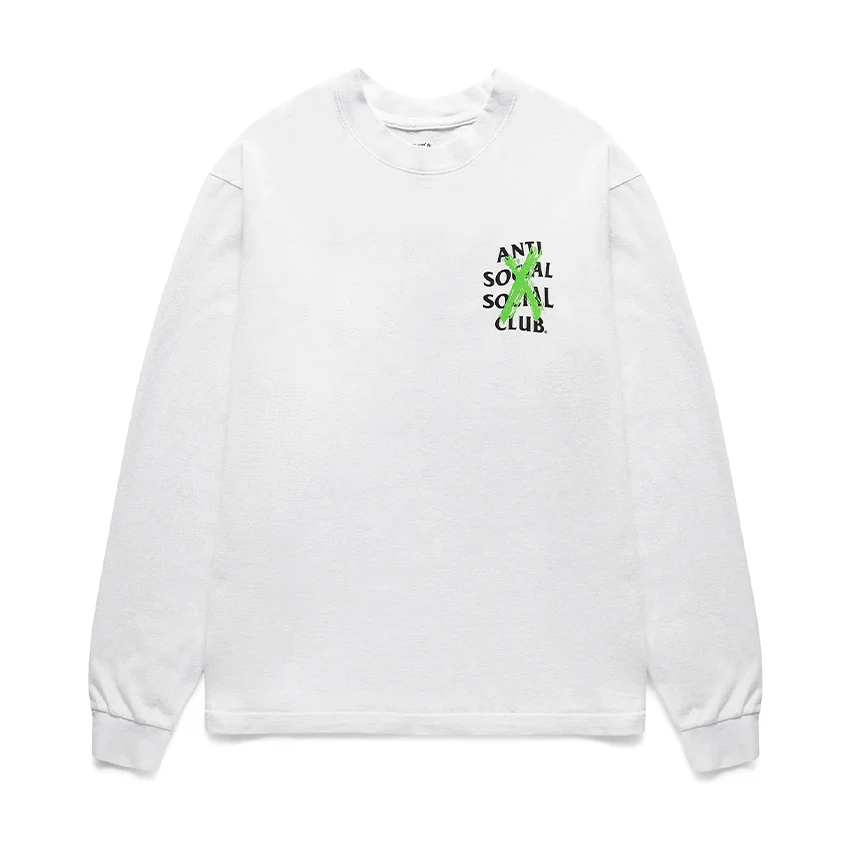 ANTI SOCIAL SOCIAL CLUB Cancelled Remix Long Sleeve T-Shirt FW19 'White' 0657-1000016CAC-WHIT