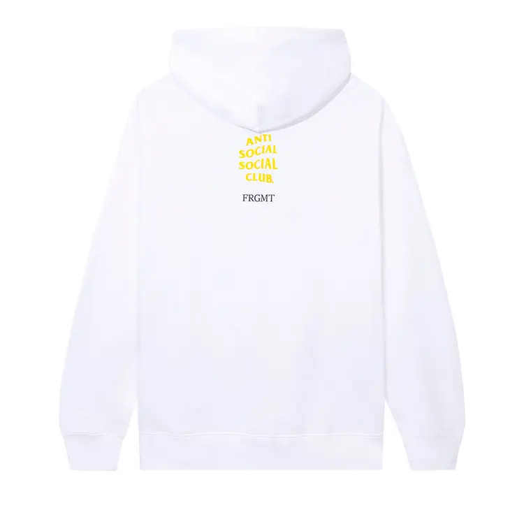 ANTI SOCIAL SOCIAL CLUB x Fragment Called Interference Hoodie 'White Yellow' 0657-1FW220106CIH-WHIT