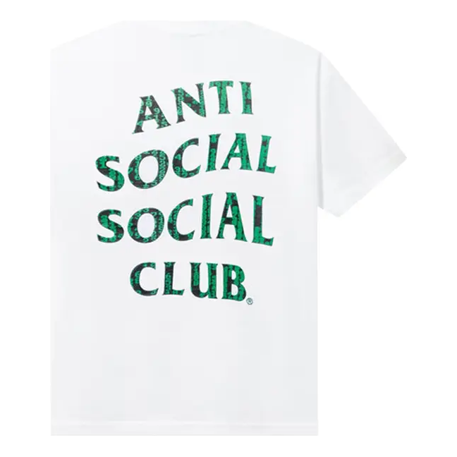 ANTI SOCIAL SOCIAL CLUB Glitch T-Shirt 'White Green' 0657-100000103GT-WHIT