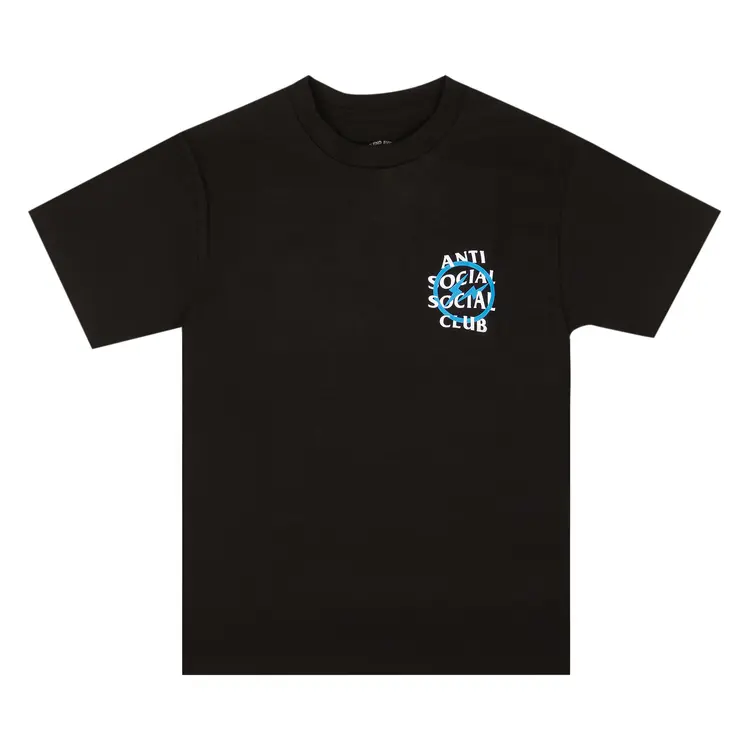 ANTI SOCIAL SOCIAL CLUB x Fragment Design Blue Bolt T-Shirt 'Black Blue' 0657-1FW190103FBBT-BLAC