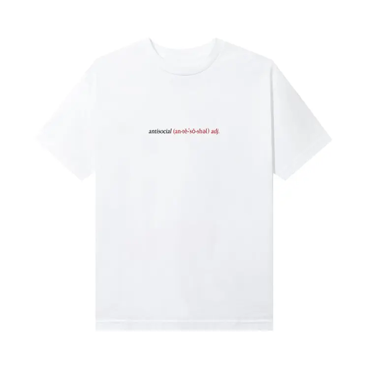 ANTI SOCIAL SOCIAL CLUB Enrolled T-Shirt 'White' 0657-100000103ET-WHIT
