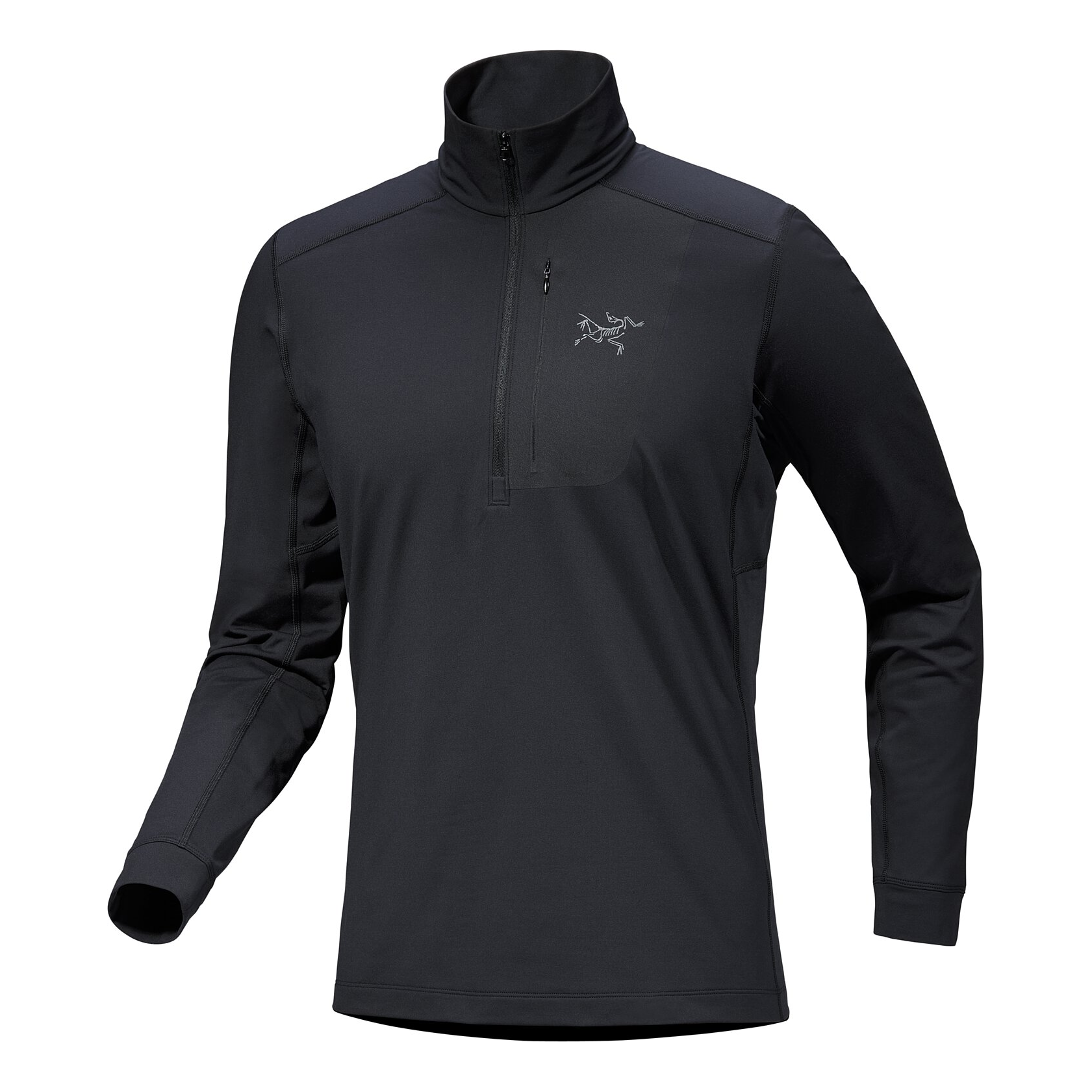 Arc'Teryx Rho LT Zip Neck Top 'Black' X000009425-BLACK