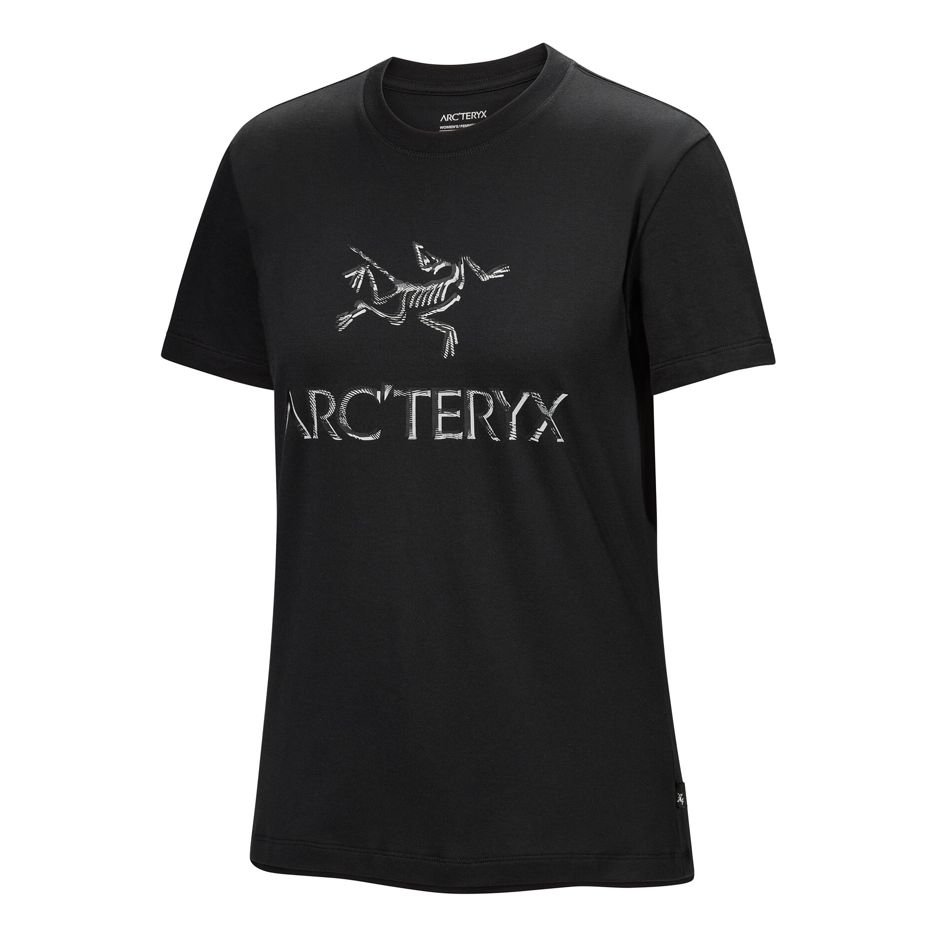 (WMNS) Arc'Teryx Arc'Word Cotton T-Shirt 'Black Solitude' X000008135-BLACKSOLITUDE