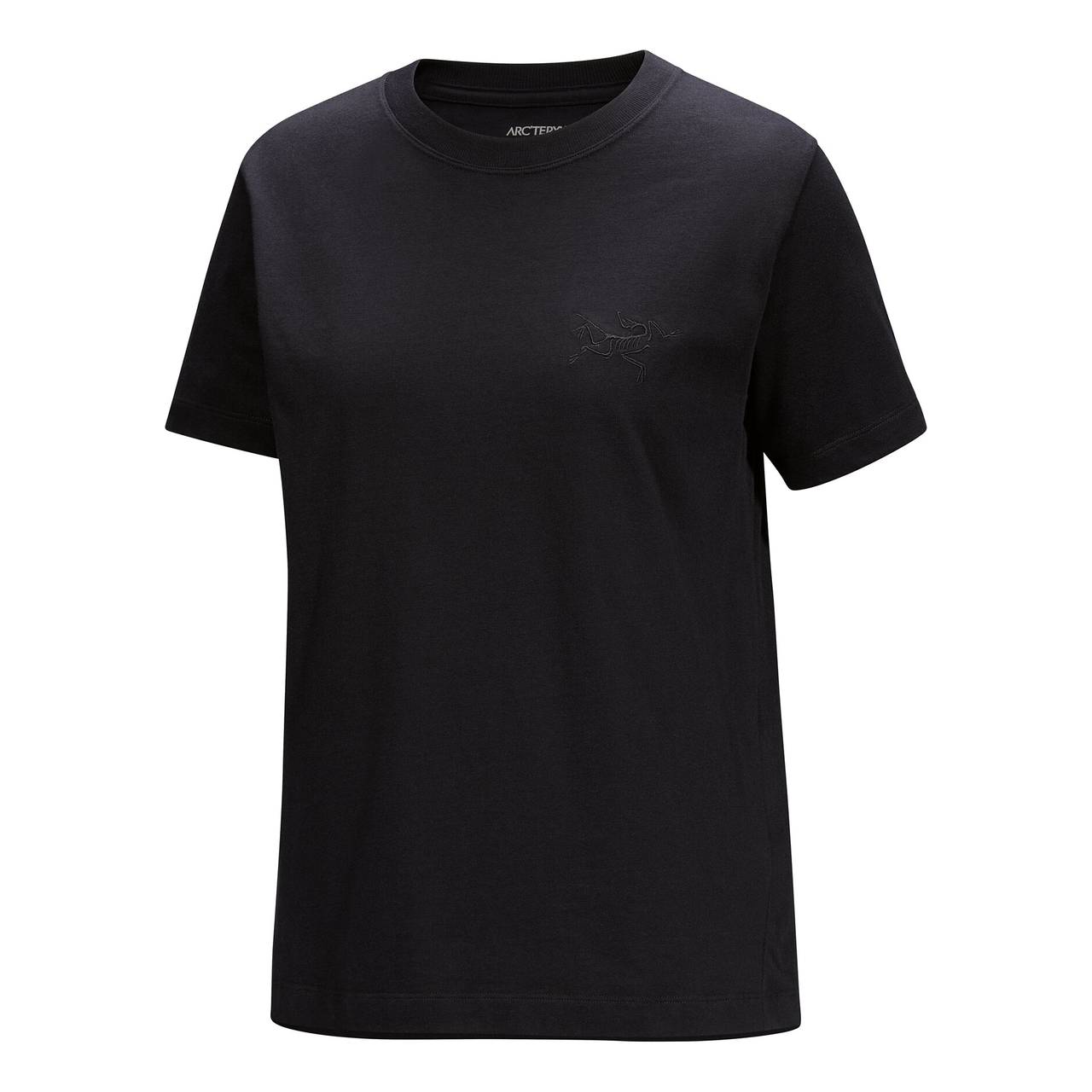 (WMNS) Arc'Teryx Kragg Cotton Little Bird Crew Neck T-Shirt 'Black' X000008468-BLACK