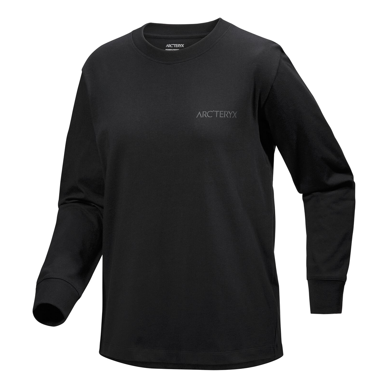(WMNS) Arc'Teryx Kragg Cotton Bird Crew Neck Long Sleeve T-Shirt 'Black' X000008469-BLACK