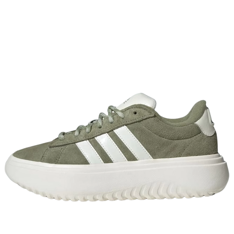(WMNS) adidas Grand Court Platform 'Tent Green Off White' IH2431