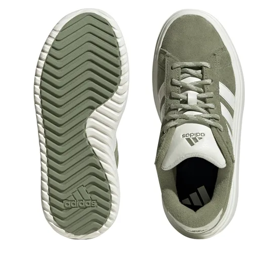 (WMNS) adidas Grand Court Platform 'Tent Green Off White' IH2431