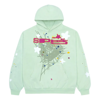 Sp5der Hoodie 'Mint' SP5-LIME-HD