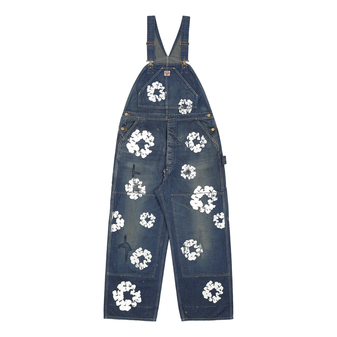 Denim Tears  x SAINT Mxxxxxx Wreath Overalls 'Blue' SM-YS1-0000-C52